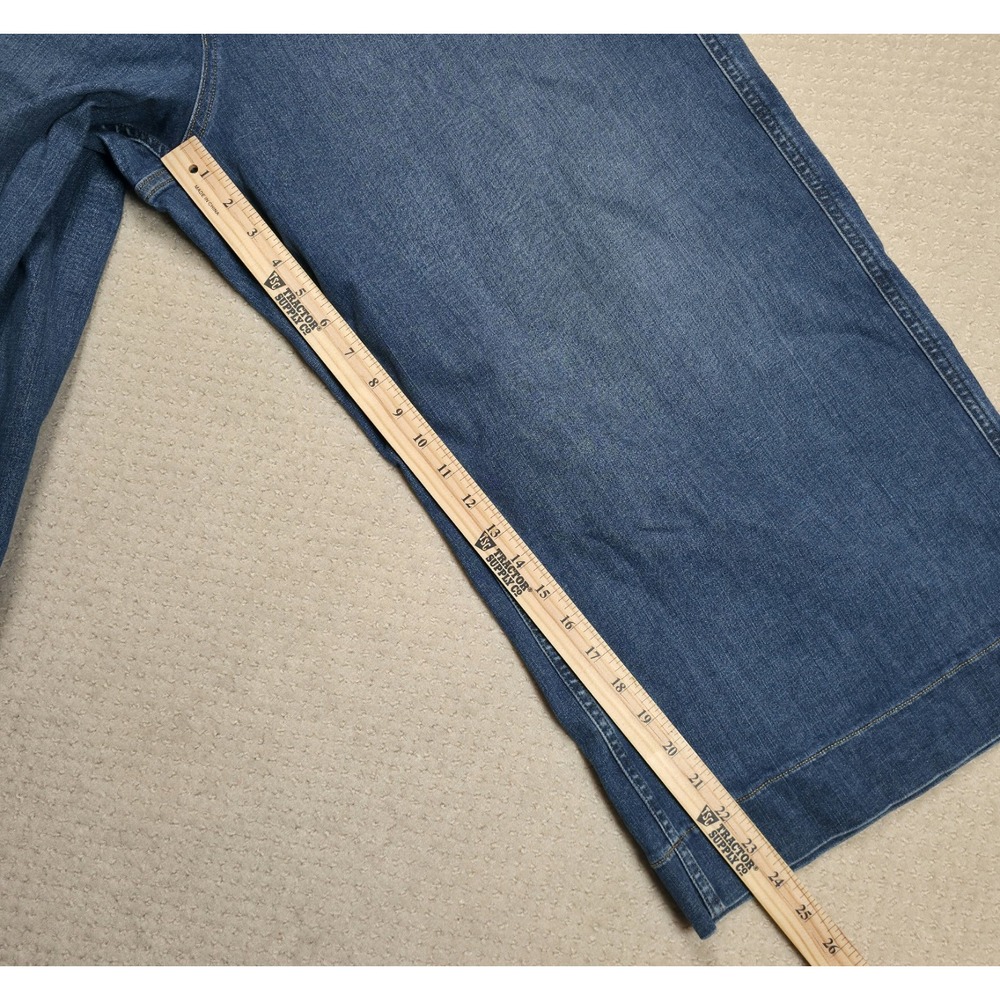 SPANX Wide Leg Denim-Blue Cropped Jeans - Picture 11 of 13